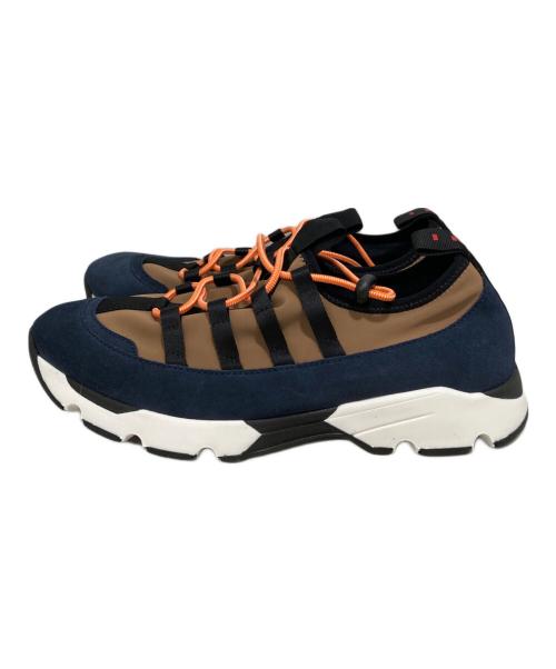 MARNI（マルニ）MARNI (マルニ) レースアップランニングスニーカー ネイビー サイズ:42の古着・服飾アイテム