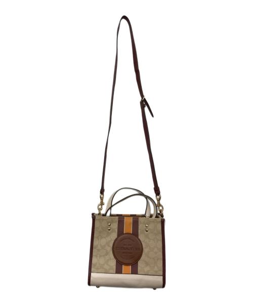 COACH（コーチ）COACH (コーチ) シグネチャー 2Way ショルダーバッグ ベージュの古着・服飾アイテム