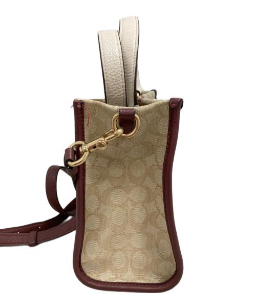 COACH（コーチ）COACH (コーチ) シグネチャー 2Way ショルダーバッグ ベージュの古着・服飾アイテム