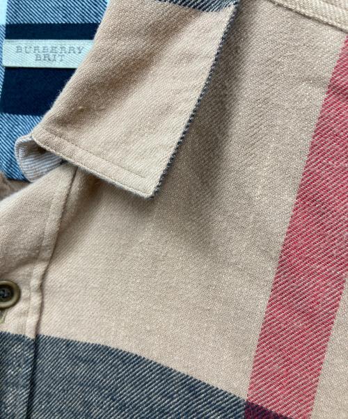 BURBERRY BRIT（バーバリーブリット）BURBERRY BRIT (バーバリーブリット) ノバチェックシャツ ブラウン サイズ:Mの古着・服飾アイテム
