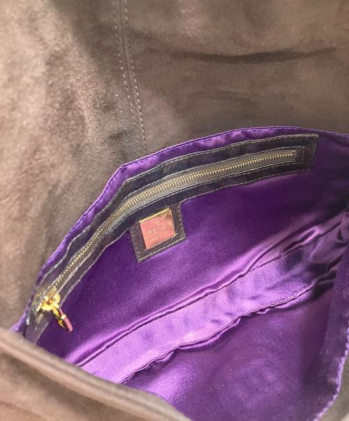 FENDI（フェンディ）FENDI (フェンディ) スエード地マンマバゲット ブラウンの古着・服飾アイテム