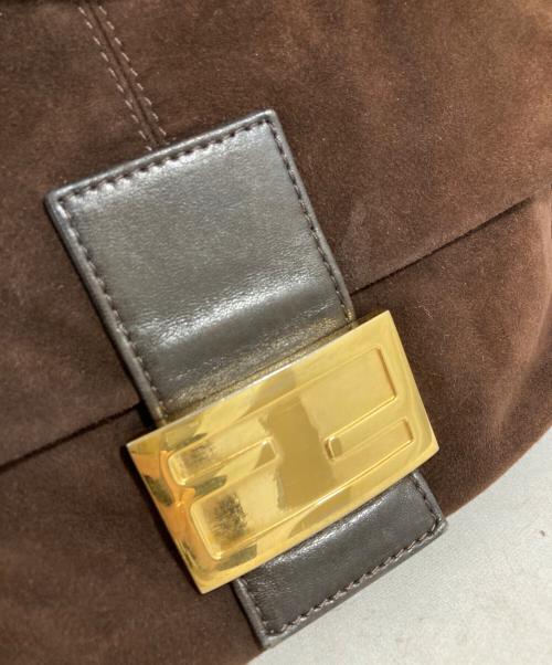 FENDI（フェンディ）FENDI (フェンディ) スエード地マンマバゲット ブラウンの古着・服飾アイテム