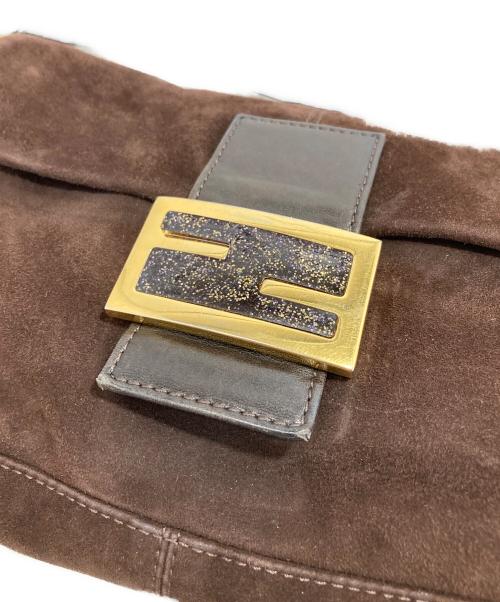 FENDI（フェンディ）FENDI (フェンディ) スエード地マンマバゲット ブラウンの古着・服飾アイテム