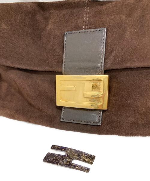 FENDI（フェンディ）FENDI (フェンディ) スエード地マンマバゲット ブラウンの古着・服飾アイテム