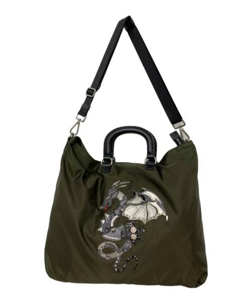 PRADA（プラダ）PRADA (プラダ) 2WAYバッグ オリーブの古着・服飾アイテム