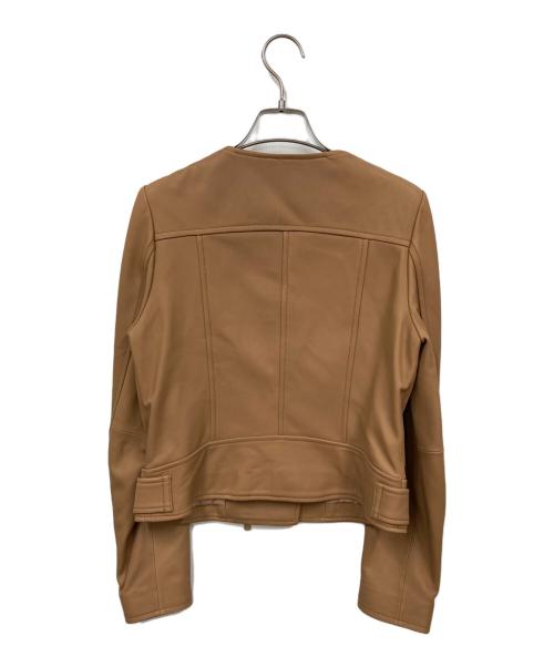 GRACE CONTINENTAL（（グレースコンチネンタル）GRACE CONTINENTAL (（グレースコンチネンタル) ラムレザージャケット ベージュ サイズ:36の古着・服飾アイテム