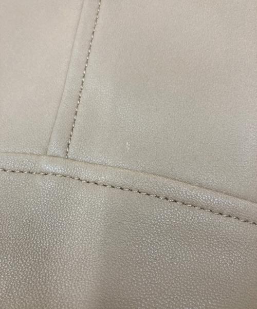 GRACE CONTINENTAL（（グレースコンチネンタル）GRACE CONTINENTAL (（グレースコンチネンタル) ラムレザージャケット ベージュ サイズ:36の古着・服飾アイテム