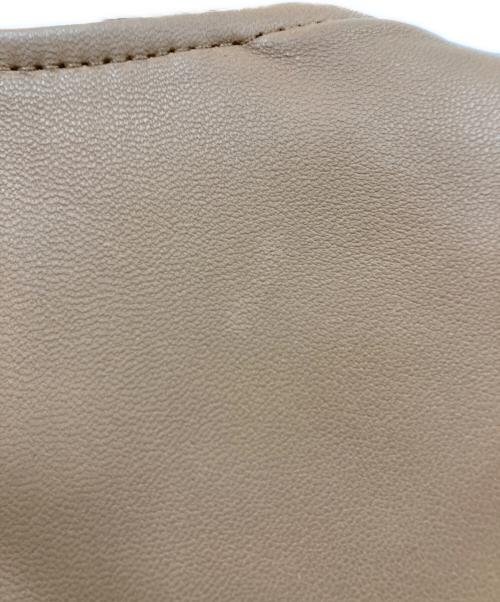 GRACE CONTINENTAL（（グレースコンチネンタル）GRACE CONTINENTAL (（グレースコンチネンタル) ラムレザージャケット ベージュ サイズ:36の古着・服飾アイテム