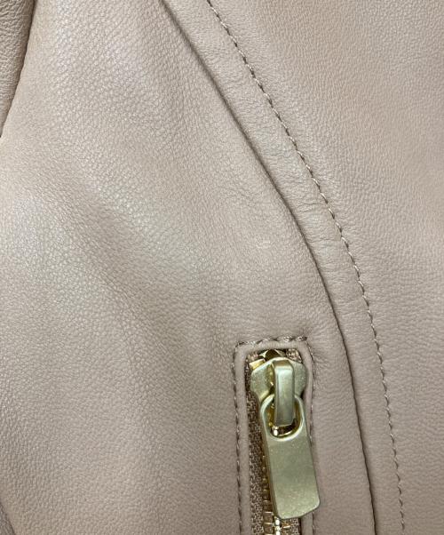 GRACE CONTINENTAL（（グレースコンチネンタル）GRACE CONTINENTAL (（グレースコンチネンタル) ラムレザージャケット ベージュ サイズ:36の古着・服飾アイテム