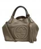 GUCCIグッチ）の古着「ソーホーインターロッキングＧショルダーバッグ」｜ベージュ