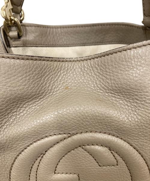 GUCCI（グッチ）GUCCI (グッチ) ソーホーインターロッキングＧショルダーバッグ ベージュの古着・服飾アイテム