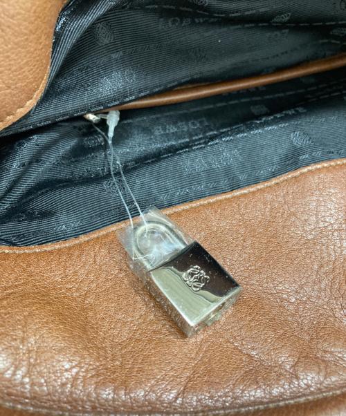 LOEWE（ロエベ）LOEWE (ロエベ) レザーハンドバッグ ブラウンの古着・服飾アイテム