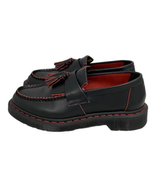 Dr.Martens（ドクターマーチン）Dr.Martens (ドクターマーチン) ADRIAN レッドステッチ タッセル ローファー ブラック サイズ:UK7の古着・服飾アイテム