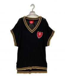 Vivienne Westwood RED LABEL（ヴィヴィアンウエストウッドレッドレーベル）の古着「ニットベスト」｜ブラック