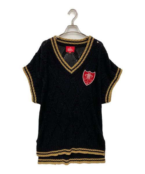 Vivienne Westwood RED LABEL（ヴィヴィアンウエストウッドレッドレーベル）Vivienne Westwood RED LABEL (ヴィヴィアンウエストウッドレッドレーベル) ニットベスト ブラック サイズ:00の古着・服飾アイテム