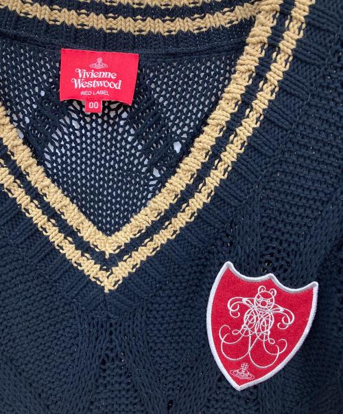 Vivienne Westwood RED LABEL（ヴィヴィアンウエストウッドレッドレーベル）Vivienne Westwood RED LABEL (ヴィヴィアンウエストウッドレッドレーベル) ニットベスト ブラック サイズ:00の古着・服飾アイテム