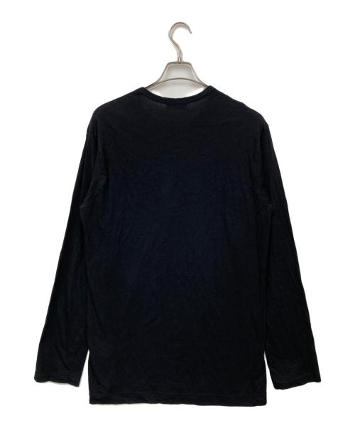 Yohji Yamamoto pour homme（ヨウジヤマモト プールオム）Yohji Yamamoto pour homme (ヨウジヤマモト プールオム) グラフィックプリント長袖カットソー ブラック サイズ:3の古着・服飾アイテム