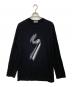 Yohji Yamamoto pour homme（ヨウジヤマモト プールオム）の古着「グラフィックプリント長袖カットソー」｜ブラック