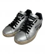 DOLCE & GABBANAドルチェ＆ガッバーナ）の古着「ポトルフィーノローカットスニーカー」｜シルバー