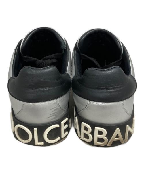 DOLCE & GABBANA（ドルチェ＆ガッバーナ）DOLCE & GABBANA (ドルチェ＆ガッバーナ) ポトルフィーノローカットスニーカー シルバー サイズ:6の古着・服飾アイテム