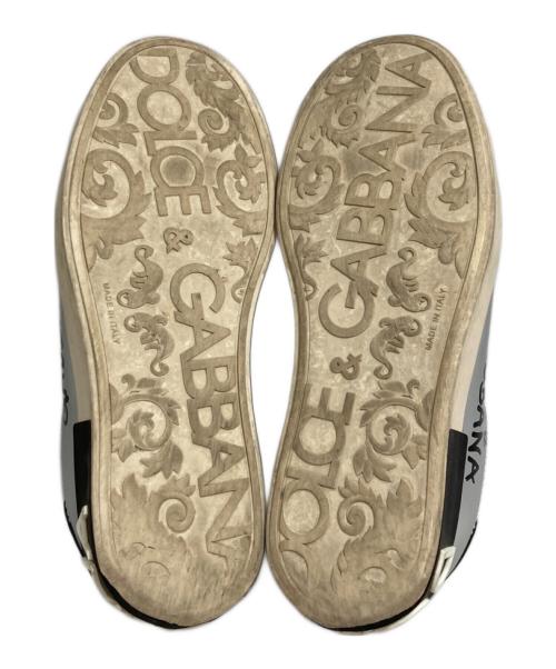 DOLCE & GABBANA（ドルチェ＆ガッバーナ）DOLCE & GABBANA (ドルチェ＆ガッバーナ) ポトルフィーノローカットスニーカー シルバー サイズ:6の古着・服飾アイテム