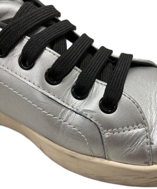 DOLCE & GABBANA（ドルチェ＆ガッバーナ）DOLCE & GABBANA (ドルチェ＆ガッバーナ) ポトルフィーノローカットスニーカー シルバー サイズ:6の古着・服飾アイテム