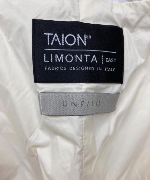 TAION（タイオン）TAION (タイオン) UNFILO (アンフィーロ) キルティングダウンコート ホワイト サイズ:表記無しの古着・服飾アイテム