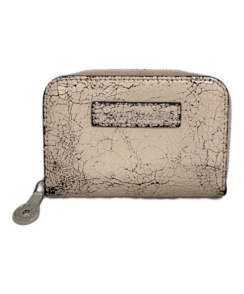 Acne studios（アクネ ストゥディオズ）Acne studios (アクネ ストゥディオズ) クラック レザーカードケース ピンクの古着・服飾アイテム