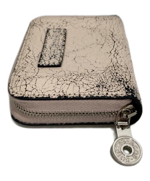 Acne studios（アクネ ストゥディオズ）Acne studios (アクネ ストゥディオズ) クラック レザーカードケース ピンクの古着・服飾アイテム