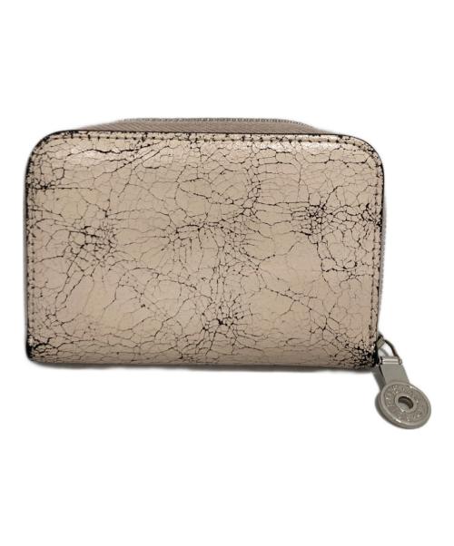 Acne studios（アクネ ストゥディオズ）Acne studios (アクネ ストゥディオズ) クラック レザーカードケース ピンクの古着・服飾アイテム