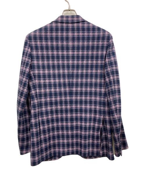 ETRO（エトロ）ETRO (エトロ) チェック柄 スーツ パープル サイズ:ジャケット：46　パンツ　48　の古着・服飾アイテム