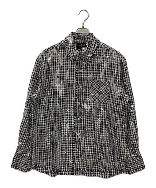 AFB（エーエフビー）afb (エーエフビー) スパンコールシャツ ブラック サイズ:M 未使用品の古着・服飾アイテム