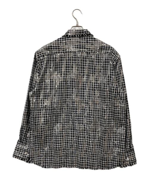 AFB（エーエフビー）afb (エーエフビー) スパンコールシャツ ブラック サイズ:M 未使用品の古着・服飾アイテム