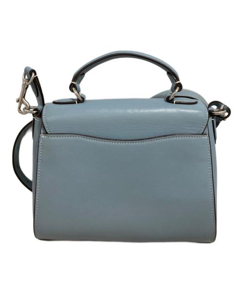 COACH（コーチ）COACH (コーチ) モーガン トップ ハンドル サッチェル・シグネチャー シャンブレー スカイブルーの古着・服飾アイテム