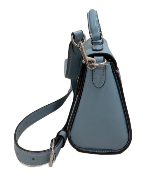 COACH（コーチ）COACH (コーチ) モーガン トップ ハンドル サッチェル・シグネチャー シャンブレー スカイブルーの古着・服飾アイテム