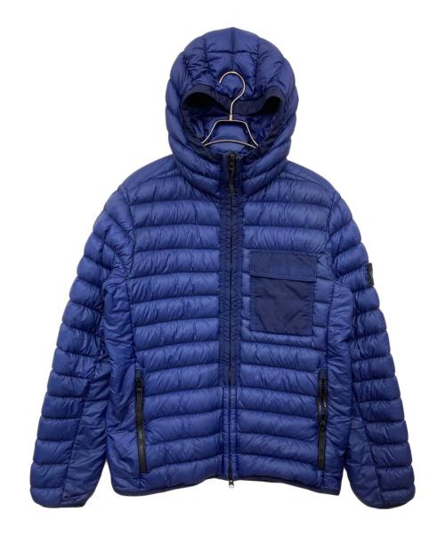 STONE ISLAND（ストーンアイランド）STONE ISLAND (ストーンアイランド) ガーメントダイ マイクロヤーンダウンジャケット ブルー サイズ:Mの古着・服飾アイテム