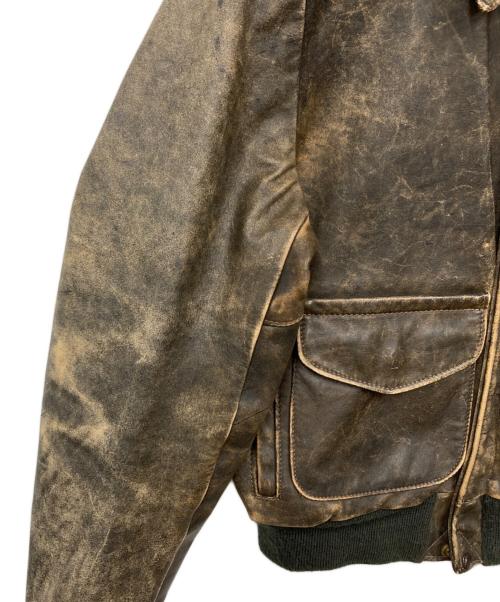 Schott（ショット）Schott (ショット) レザージャケット ブラウン サイズ:42の古着・服飾アイテム