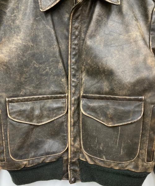 Schott（ショット）Schott (ショット) レザージャケット ブラウン サイズ:42の古着・服飾アイテム