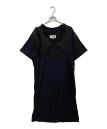 MM6 Maison Margiela（エムエムシックスメゾンマルジェラ）の古着「半袖ワンピース」｜ブラック