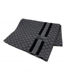 GUCCI（グッチ）の古着「GG柄マフラー」｜グレー