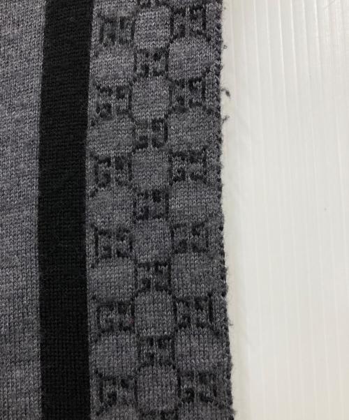 GUCCI（グッチ）GUCCI (グッチ) GG柄マフラー グレーの古着・服飾アイテム