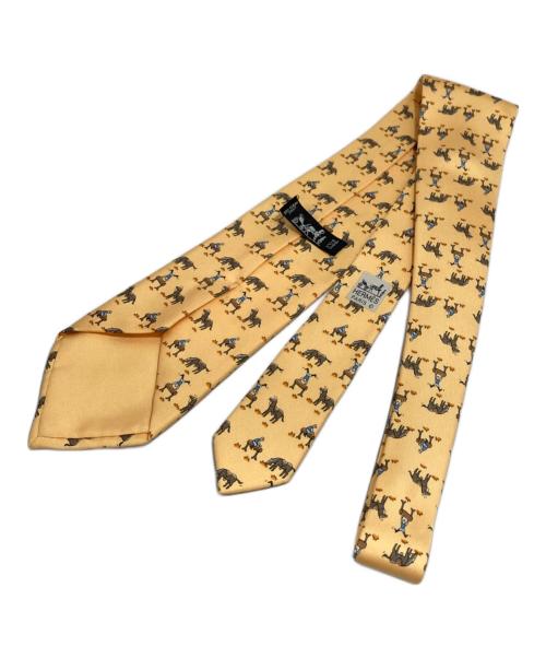 HERMES（エルメス）HERMES (エルメス) ネクタイ イエロー サイズ:表記無しの古着・服飾アイテム