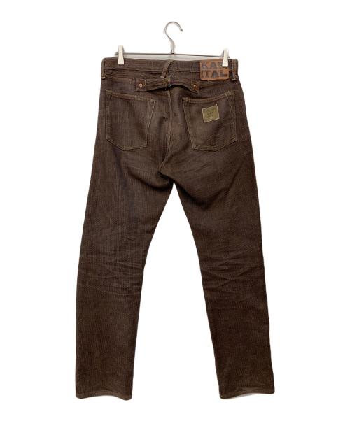 KAPITAL（キャピタル）KAPITAL (キャピタル) Century Denim 5P Monkey Cisco ブラウン サイズ:34の古着・服飾アイテム