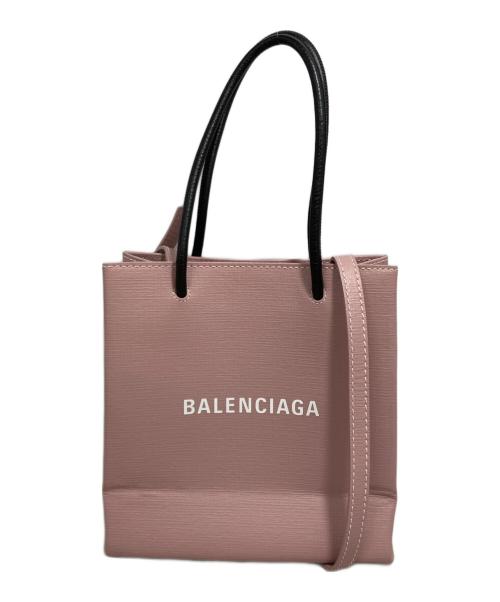 BALENCIAGA（バレンシアガ）BALENCIAGA (バレンシアガ) ショッピングトートバッグ ピンクの古着・服飾アイテム