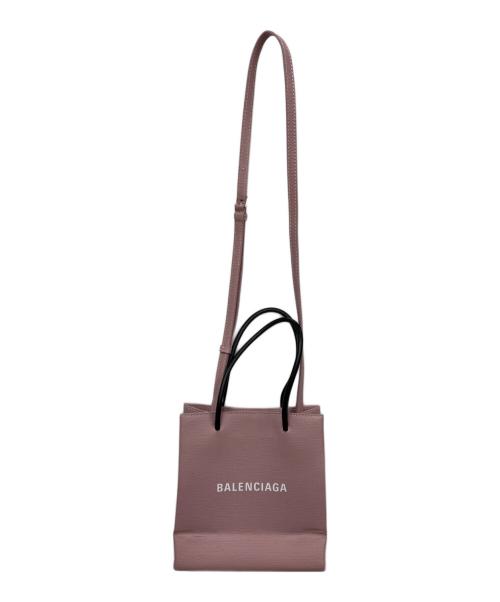 BALENCIAGA（バレンシアガ）BALENCIAGA (バレンシアガ) ショッピングトートバッグ ピンクの古着・服飾アイテム