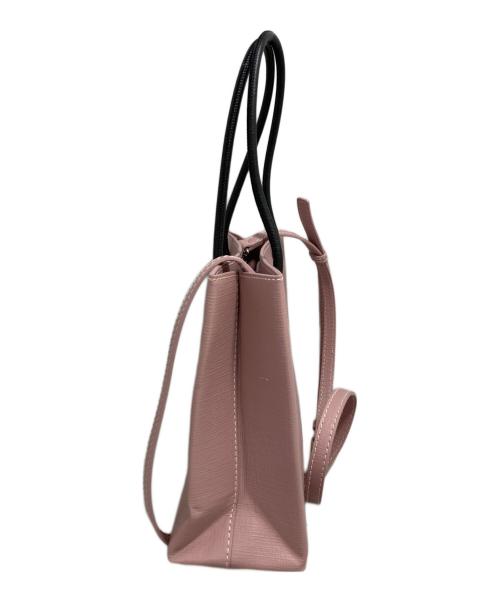 BALENCIAGA（バレンシアガ）BALENCIAGA (バレンシアガ) ショッピングトートバッグ ピンクの古着・服飾アイテム