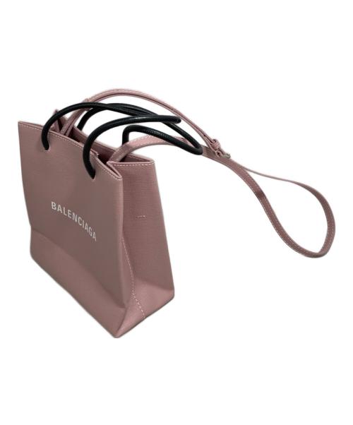 BALENCIAGA（バレンシアガ）BALENCIAGA (バレンシアガ) ショッピングトートバッグ ピンクの古着・服飾アイテム