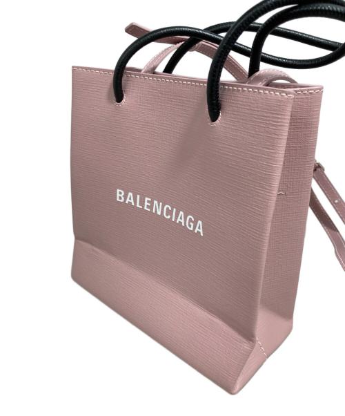 BALENCIAGA（バレンシアガ）BALENCIAGA (バレンシアガ) ショッピングトートバッグ ピンクの古着・服飾アイテム