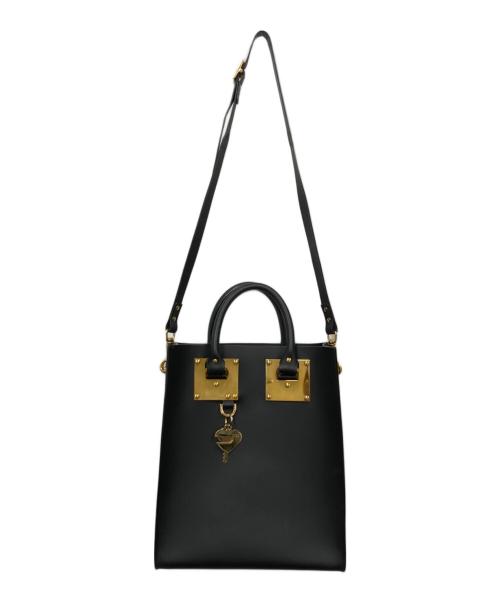 sophie hulme（ソフィーヒュルム）SOPHIE HULME (ソフィーヒュルム) アルビオン スクエアトートバッグ ブラックの古着・服飾アイテム