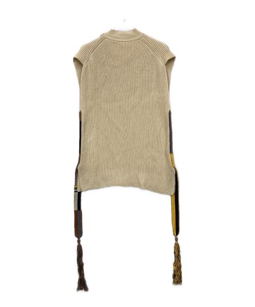 JIL SANDER（ジルサンダー）JIL SANDER (ジルサンダー) ノースリーブニット ベージュ サイズ:44の古着・服飾アイテム